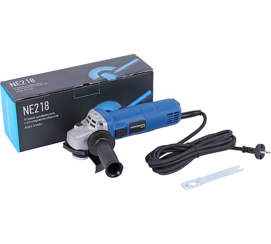 Изображение товара Угловая шлифмашина с регулировкой оборотов NORDBERG 125 мм, 1800 Вт NE218