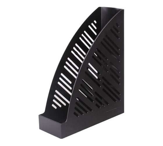 Изображение товара Вертикальный лоток для бумаг BRAUBERG Standard+ 250х90х300 мм черный 237224