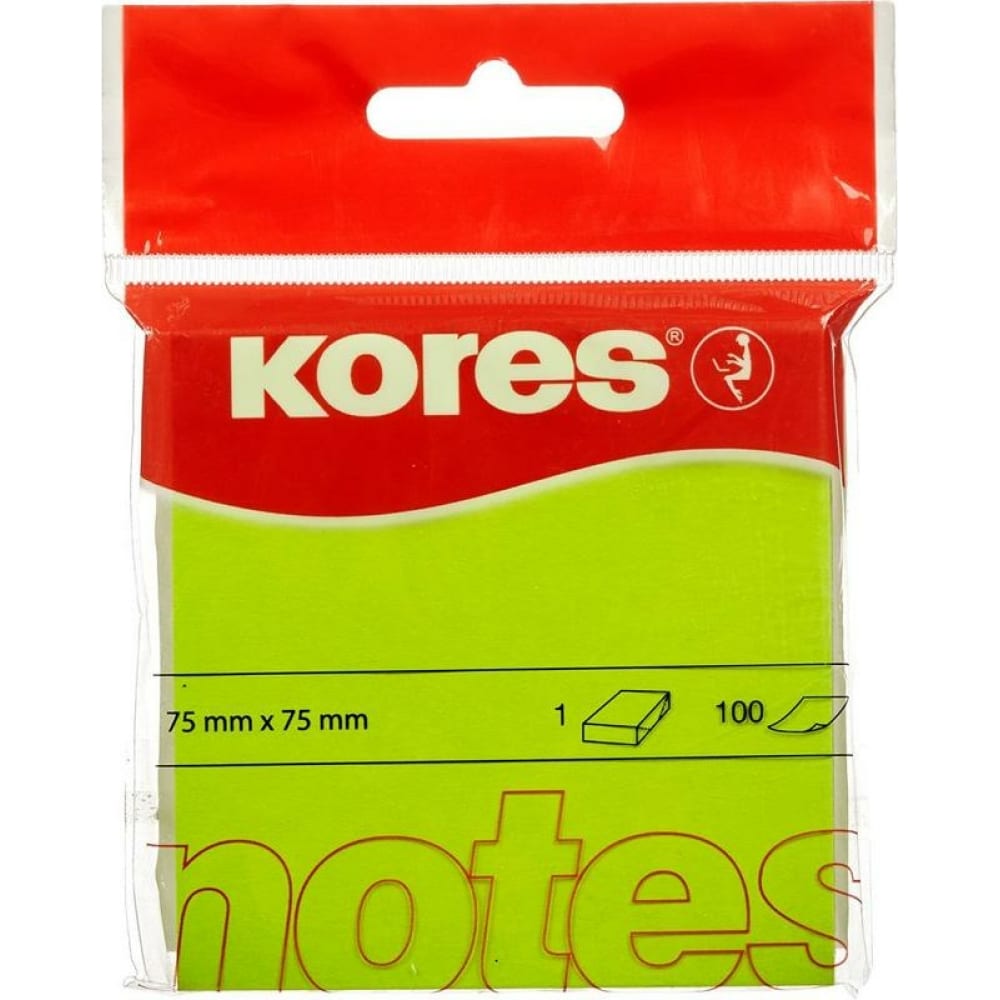 Бумажный блок-кубик для заметок Kores мяч 14 см пвх неоновый футбол game neon