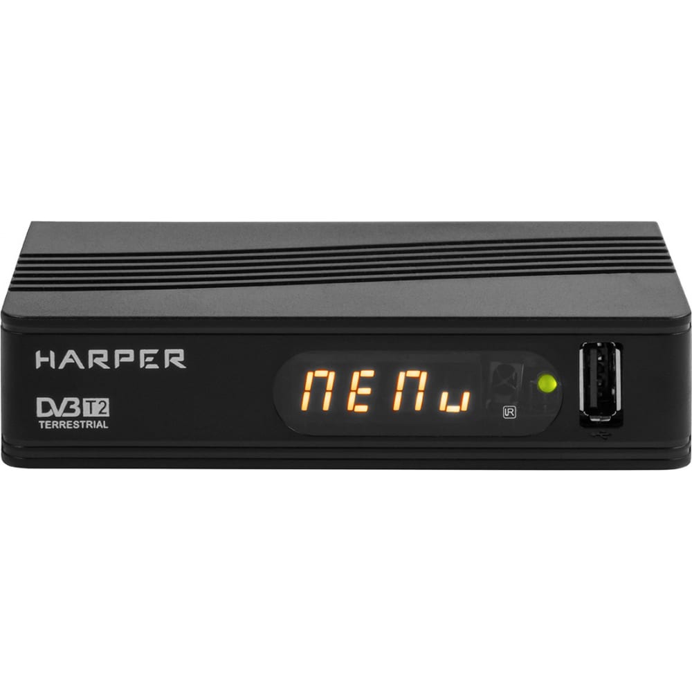Телевизионный ресивер Harper цифровой телевизионный dvb t2 ресивер harper hdt2 1030