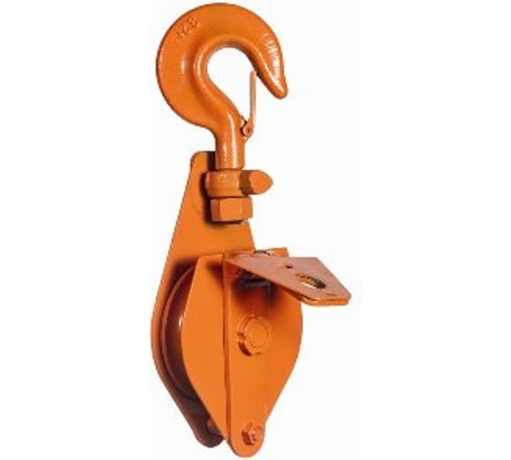 Изображение товара Блок шкивовый однорольный с крюком и откидной щекой 1 т Сибталь 010 0008 1000