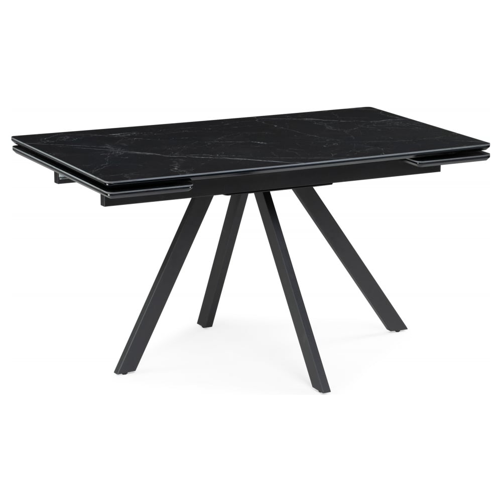 Изображение товара Керамический раздвижной стол Woodville Вилли 140х200 см черный мрамор