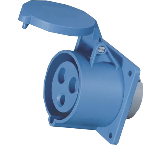 Изображение товара Розетка фланцевая КЭАЗ 323-32А-6h-220AC-2P+PE-IP44 5 шт 229456