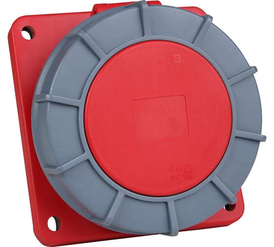 Изображение товара Розетка фланцевая наклонная КЭАЗ 445-125А-6h-380AC-3P+PE+N-IP67 332745