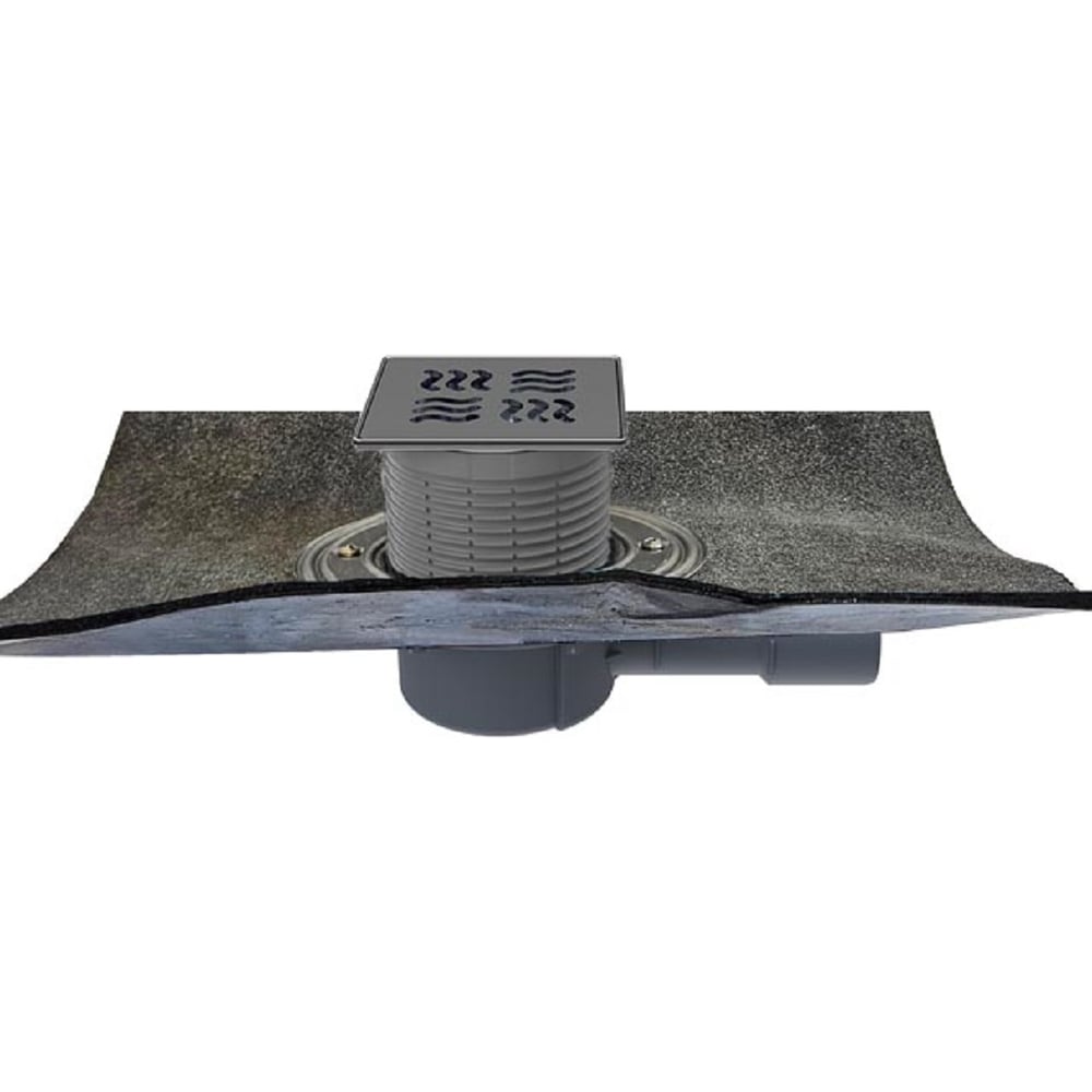 Изображение товара Трап с сухим сифоном HL "Primus blue", с полимербитумным полотном, с решеткой 3125 (КЛИК-КЛАК),DN40/50 510HPrblue-3125