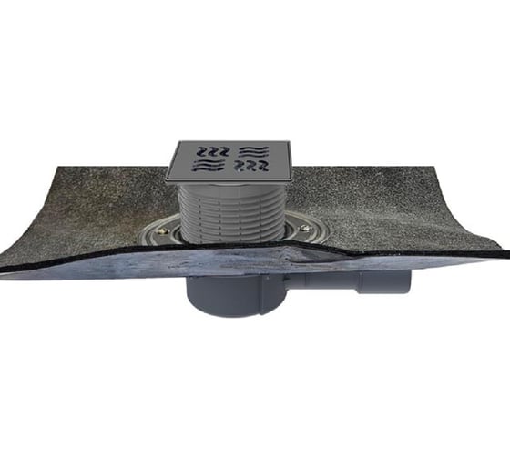 Изображение товара Трап с сухим сифоном HL "Primus blue", с полимербитумным полотном, с решеткой 3125 (КЛИК-КЛАК),DN40/50 510HPrblue-3125