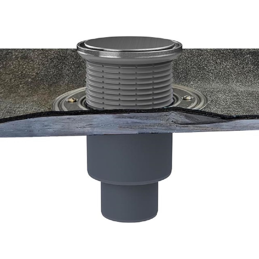 Изображение товара Трап с сухим сифоном HL "Primus blue", с полимербитумным полотном, круглая решетка д133, DN50/70/100 HL 310HPrblueR