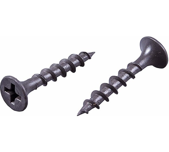 Изображение товара Саморез BOHRER вес 3,5х19 гипсок дерево, редк шаг резьбы, оксид. 1кг SWGD-3,5х19-1