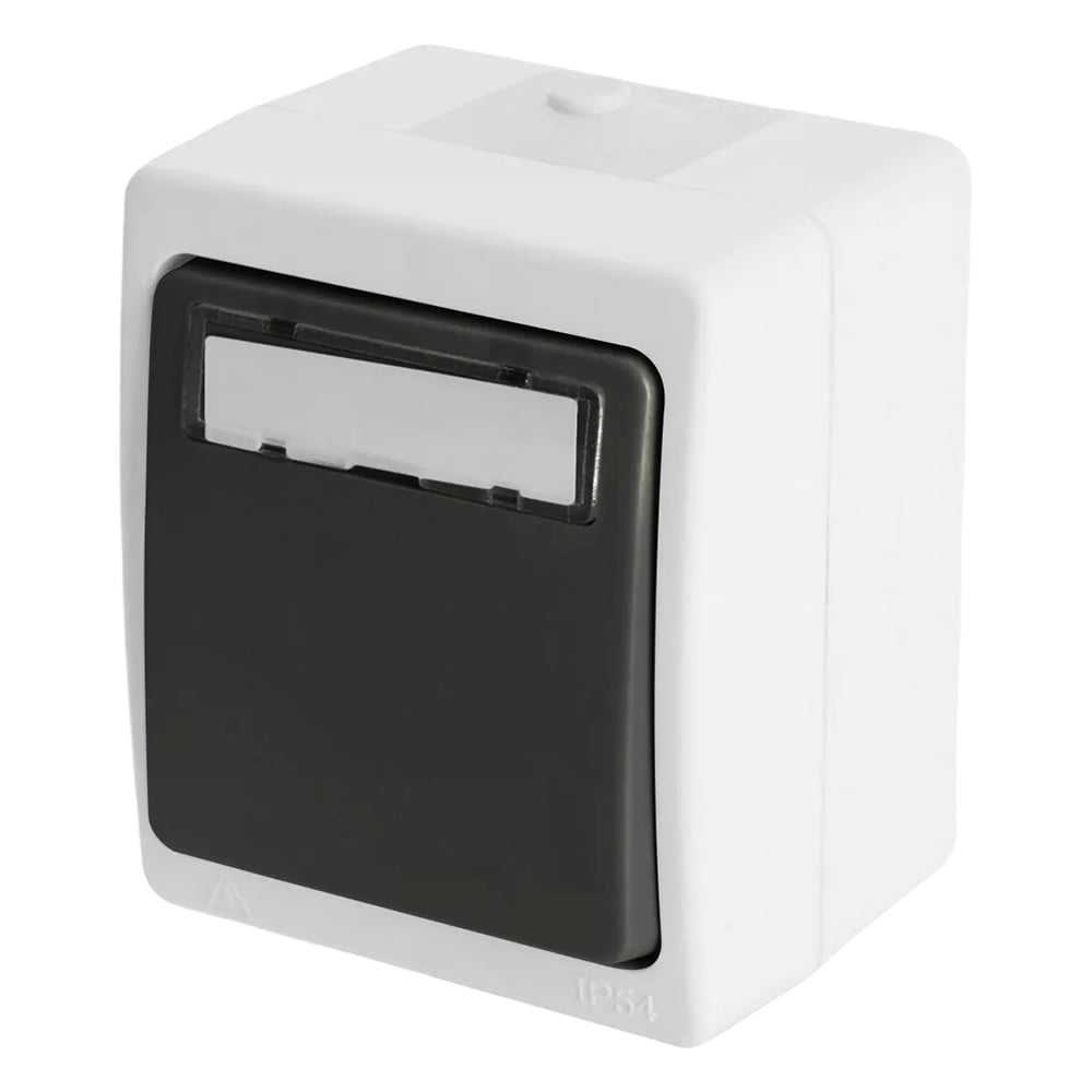 Изображение товара Выключатель 1-клавишный STEKKER PSW10-114-54 с окном для маркировки