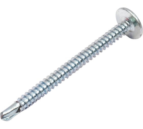 Изображение товара Саморез по металлу BOHRER 4,2х51 полусф с пресс-шайбой, оц., сверло 1кг SWPSHS-4,2х51-1