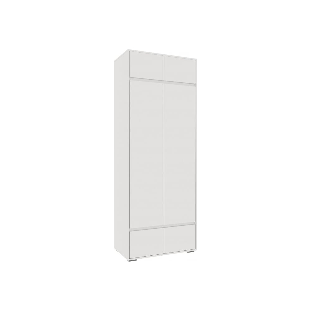 Изображение товара Шкаф двухстворчатый Woodville Роут белый 593730 - вместительный и современный мебель для дома