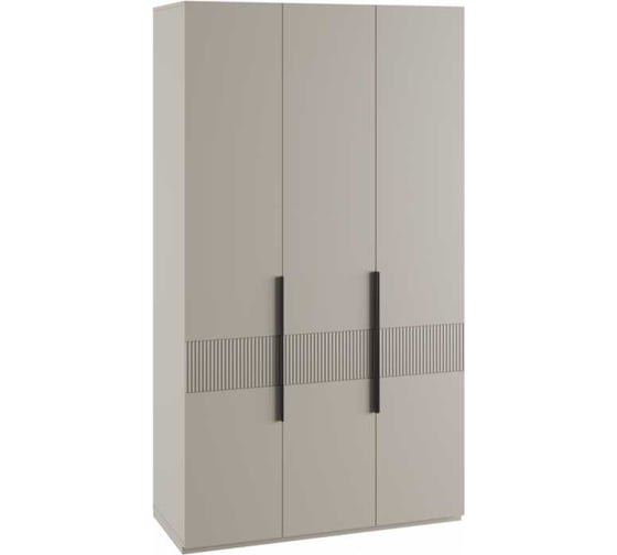 Изображение товара Шкаф трехстворчатый Woodville Ника бежевый мат-05/кашемир 593589