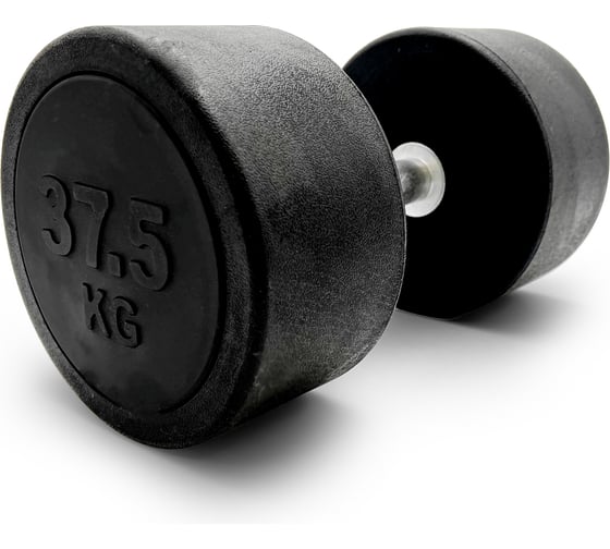 Изображение товара Гантель UNIXFIT PRO круглая обрезиненная 37,5 кг DBRND37_5PBK