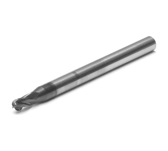 Изображение товара Фреза концевая сфеческая твердосплавная 3x6 х 50 R-1,5 P45C Z-4 ц/хв dхв-4 Beltools ri.395.150