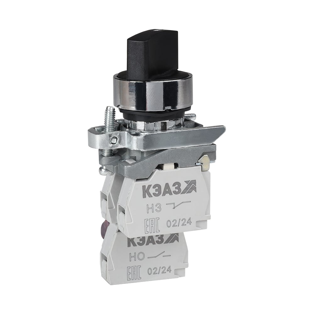 Изображение товара Переключатель КПЕ1111РС черный 2 позиции IP40 КЭАЗ 14 шт