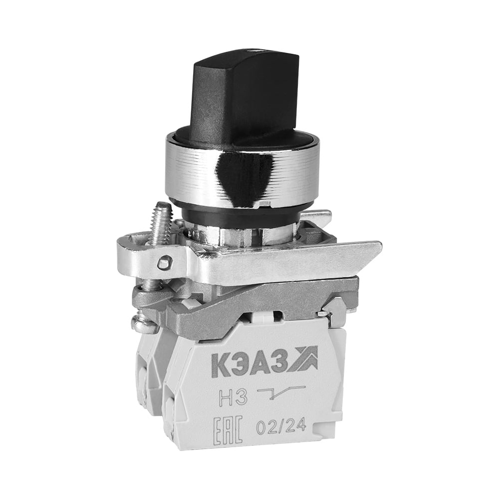 Изображение товара Переключатель КПЕ1511РС черный 2 позиции IP54 от КЭАЗ