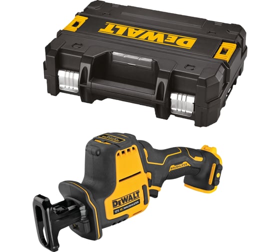 Изображение товара Аккумуляторная сабельная пила Dewalt 12 В, 2800 ход/мин, без АКБ и ЗУ, в кейсе TSTAK, DCS312NT DCS312NT-XJ