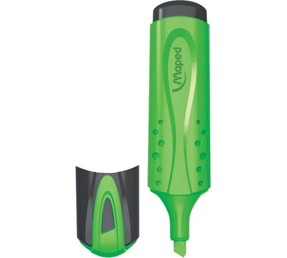 Изображение товара Текстовыделитель 12 шт в упаковке Maped Франция "Fluo Pep's Classic" ЗЕЛЕНЫЙ линия 1-5 мм  150768