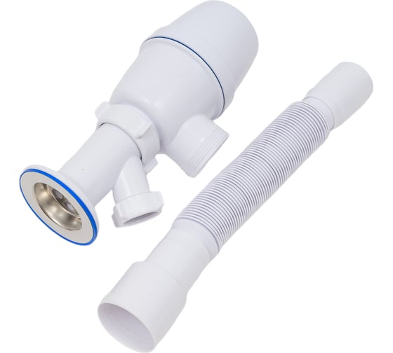 Изображение товара Бутылочный сифон ORIO 1 1/2х40 с одним отводом и гибкой трубой 40-40/50 А-42059