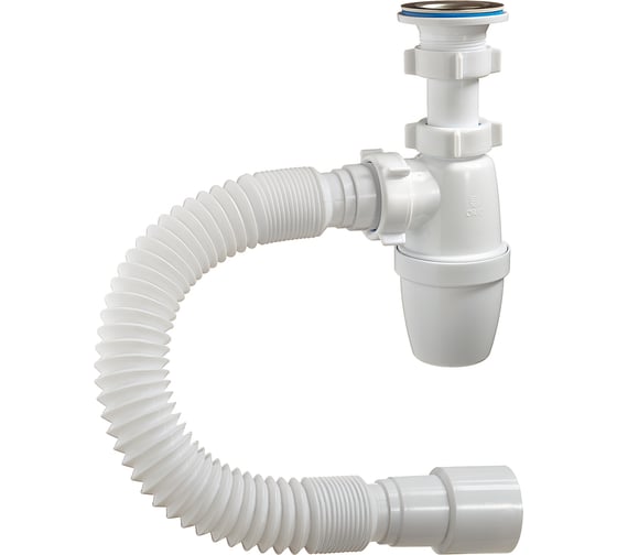 Изображение товара Бутылочный сифон ORIO 1 1/4 40, малый корпус, с гибкой трубой 40-40/50 А-3202