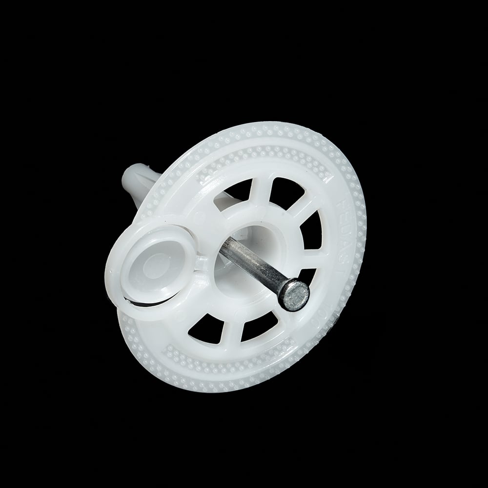 Изображение товара Тарельчатый дюбель Fedast 50 мм с гвоздем и крышкой для бетона и кирпича 200 шт