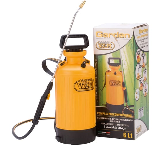 Изображение товара Помповый опрыскиватель со штангой Volpi Garden 6 л Rapid/Get 3350B