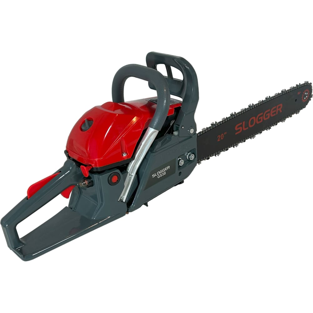 Изображение товара Бензопила Slogger GS58 полупрофессиональная мощность 4 л.с., 58 см³