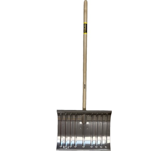 Изображение товара Лопата снегоуборочная алюминиевая движок с деревянным черенком ZINLER 1200 мм Z1.18H16 ЛСАЧ16