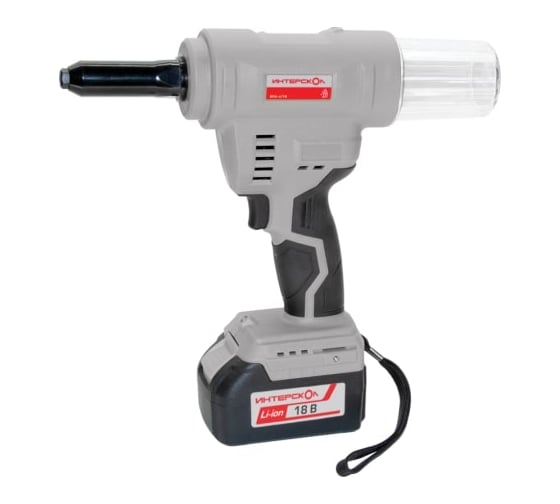 Изображение товара Вытяжной аккумуляторный пистолет Интерскол ВПА-6/18В 646.1.0.70