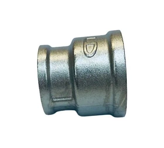 Изображение товара Муфта переходная LD Pride DN50x32, 2"ВР х 1 1/4"ВР, латунь никель LD.67.526.50х32