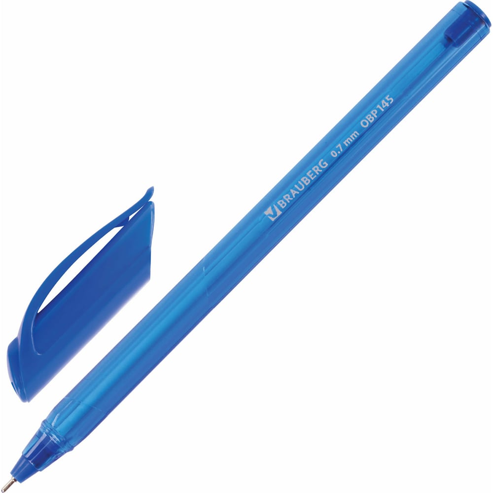 Масляная шариковая ручка BRAUBERG футляр для очков 15 5 х 6 х 3 см хлопушка голубой