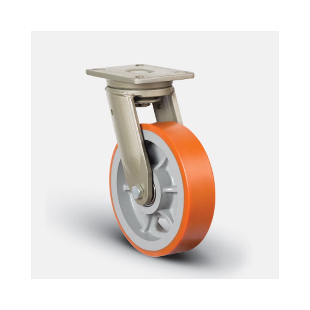 Изображение товара Колесо полиуретановое сверхмощное поворотное 250 мм MFK-TORG EV01-VBP-250