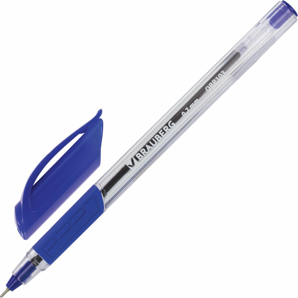 Трехгранная масляная ручка шариковая BRAUBERG ручка шариковая beifa стильная резиновый упор узел 0 5 трехгранная металлический наконечник чернила синие