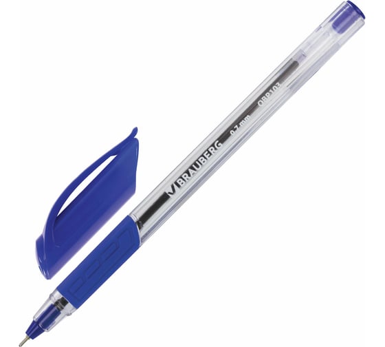 Изображение товара Ручка BRAUBERG шариковая масляная с грипом Extra Glide GT СИНЯЯ трехгран 0,7 мм, линия 0,35 мм 12 шт 142681