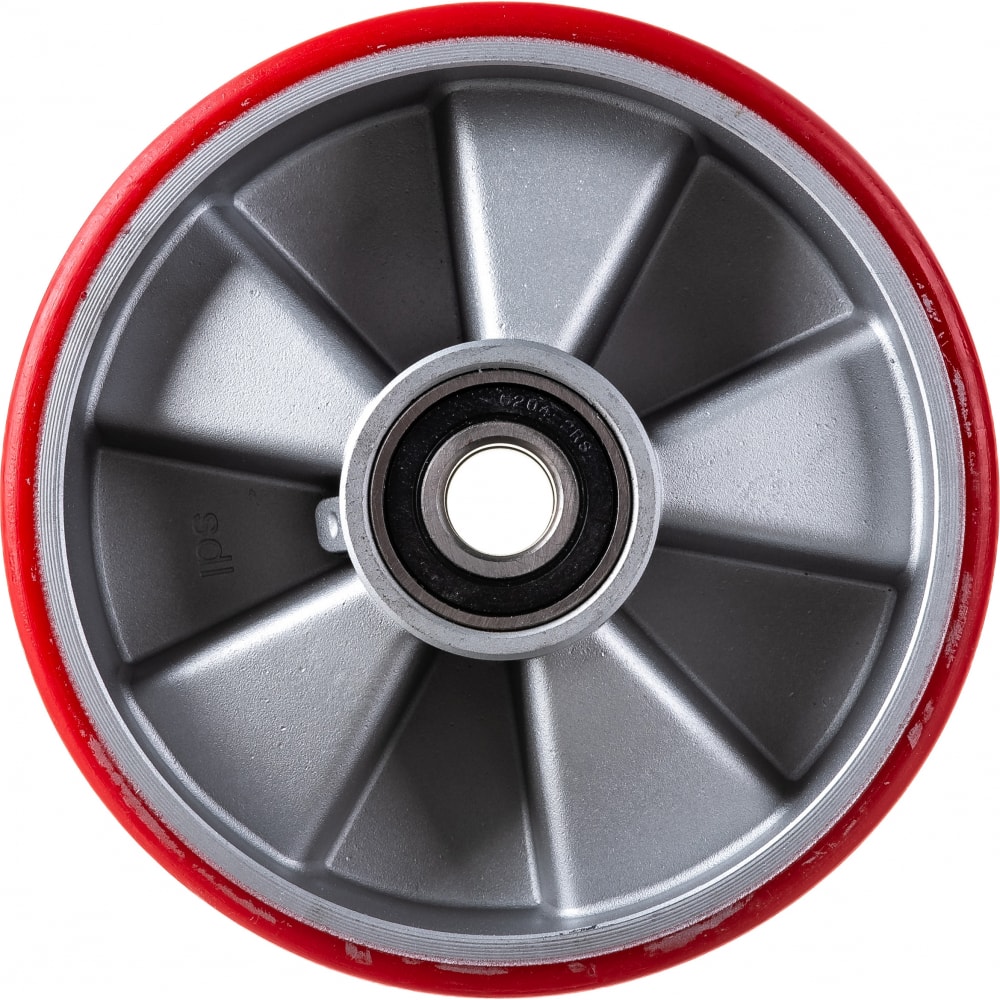 Опорное алюминиевое полиуретановое колесо для рохли MFK-TORG колесо полиуретановое palisad 3 00 8 длина оси 90мм подшипник 20мм 68976