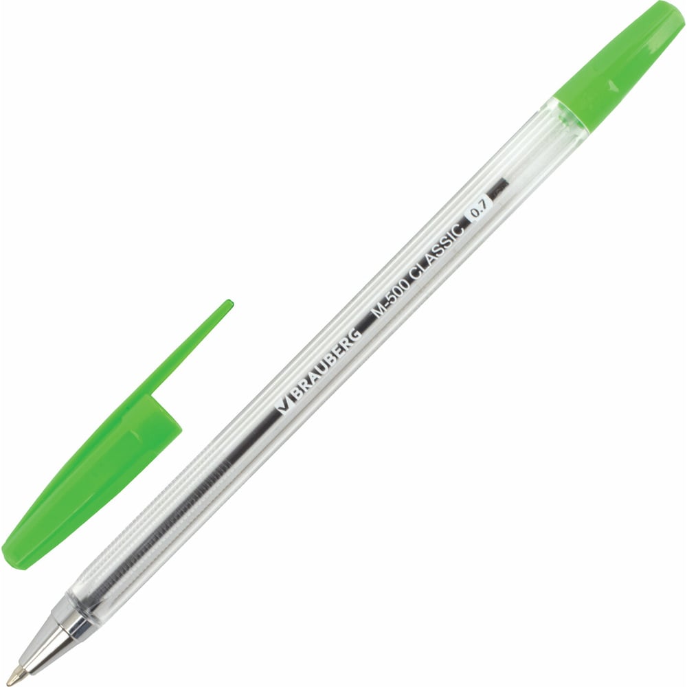 Изображение товара Шариковая ручка BRAUBERG M-500 CLASSIC зеленая набор 50 шт
