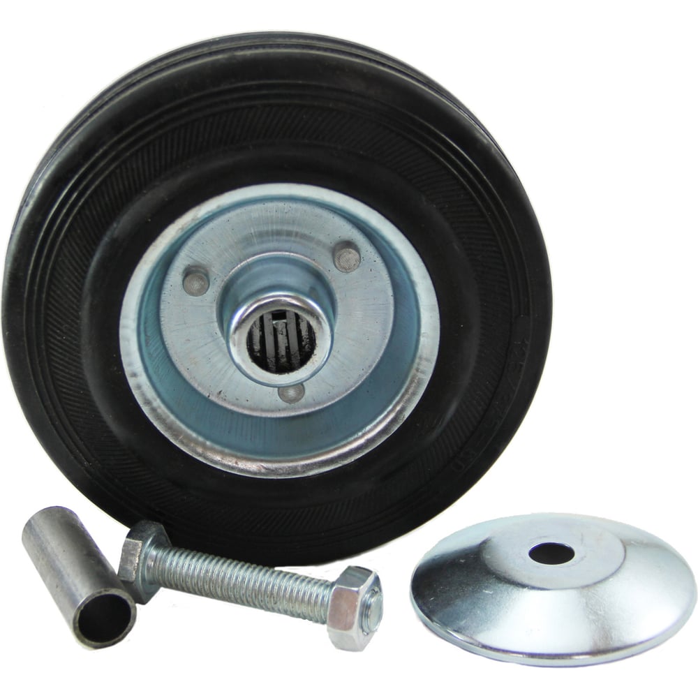 Промышленное колесо MFK-TORG колесо поворотное черная резина с регулировкой 40 мм mfk torg 4053040 р