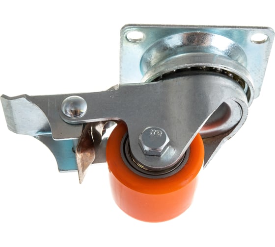 Изображение товара Колесо полиуретановое поворотное с тормозом 35 мм MFK-TORG 1044035