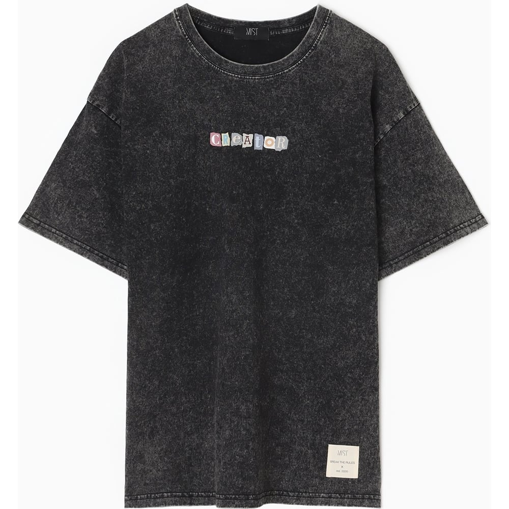 Изображение товара Мужская футболка MIST Creator черная размер L для повседневной носки