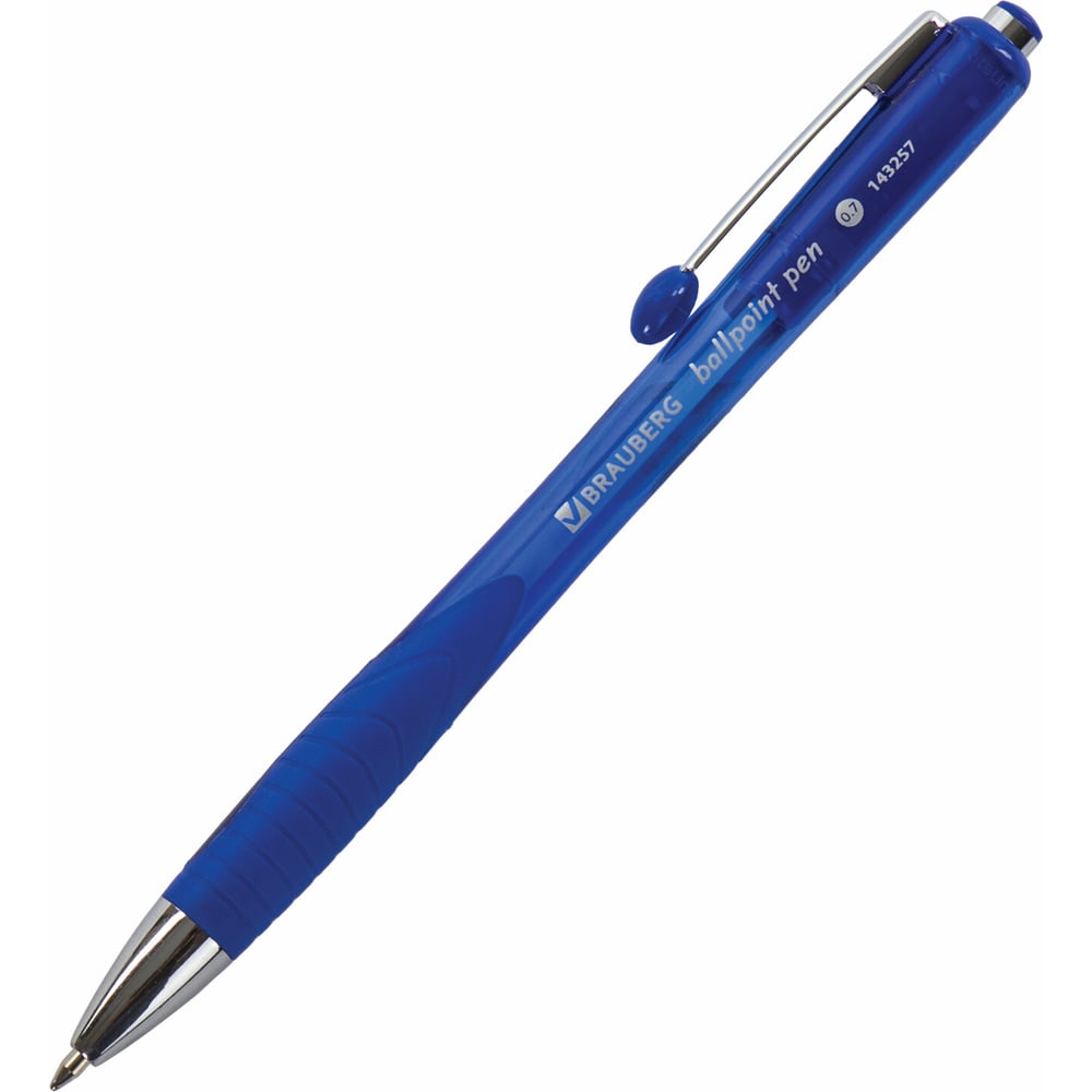 Автоматическая шариковая ручка BRAUBERG ручка шариковая автоматическая brauberg fruity rg синяя 12 шт 0 35 мм 880198