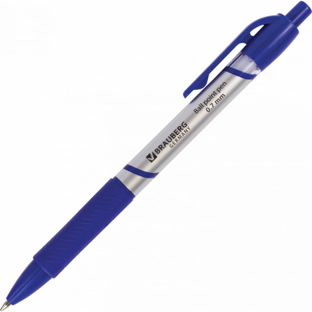Автоматическая шариковая ручка BRAUBERG ручка шариковая автоматическая brauberg fruity rg синяя 12 шт 0 35 мм 880198