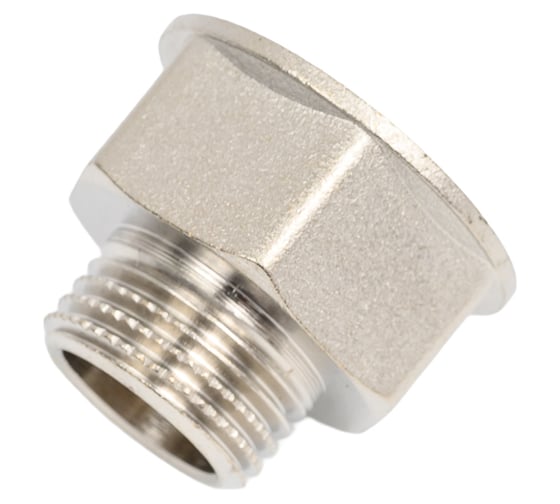 Изображение товара Переход LD Pride DN20x15, 3/4"ВР х 1/2"НР, латунь никель LD.67.519.20х15