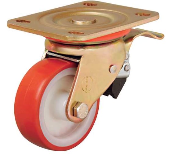 Изображение товара Колесо с поворотной платформой и тормозом EMES 4 шт ED01ZBP55X25F.4