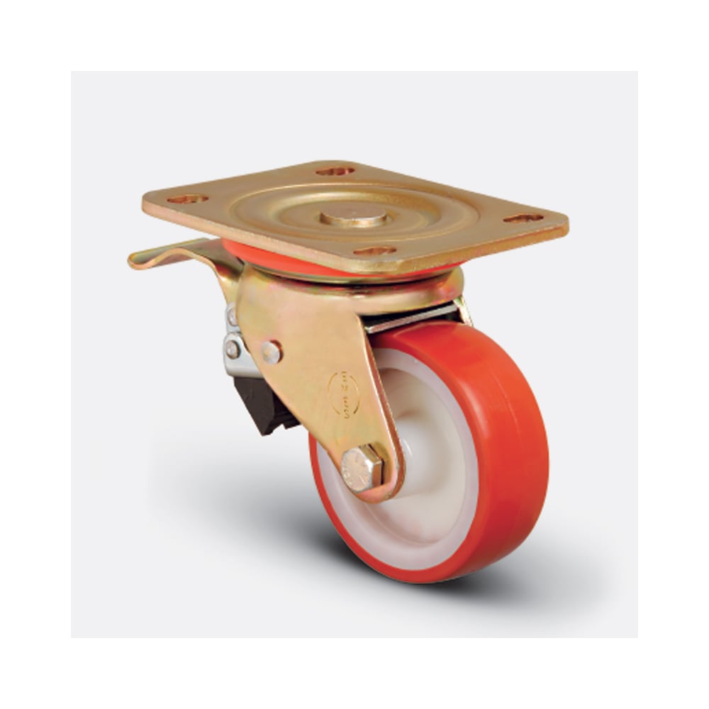 Изображение товара Поворотное колесо EMES с тормозом 150 мм для промышленного использования