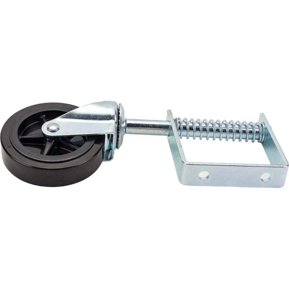 опорное алюминиевое колесо для рохли mfk torg Опорное обрезиненное поворотное колесо для гаражных ворот MFK-TORG
