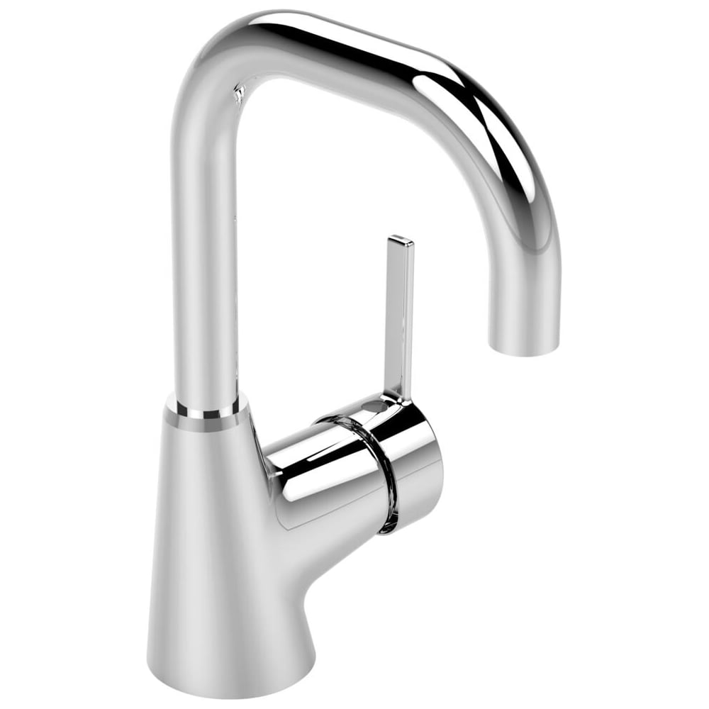 Изображение товара Современный хромированный однорычажный смеситель для умывальника Ideal Standard IDEALSTYLE B0899AA 