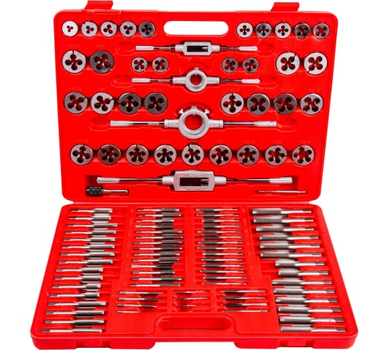 Изображение товара Набор метчиков и плашек метрический MARSHALL 110 предметов MR2556