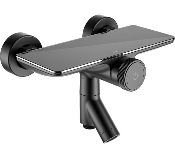 Изображение товара Смеситель для ванны IDDIS Shelfy с управлением Push Control, черный матовый SHEBLBTi02WA