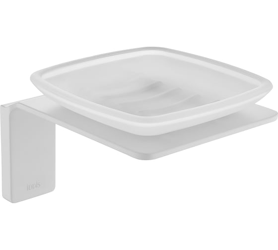 Изображение товара Мыльница IDDIS Slide матовое стекло, сплав металлов, белый матовый SLIWTG0i42