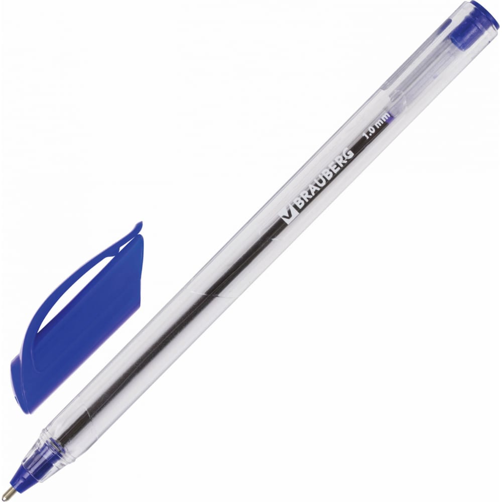 Масляная шариковая ручка BRAUBERG ручка шариковая cello pinpoint игольчатый узел 0 6мм синие чернила резиновый грип держатель
